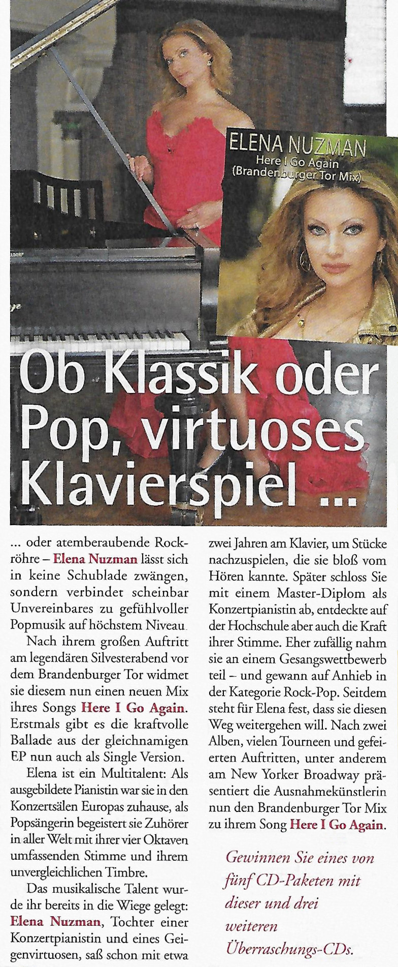 Elena Nuzman - Rätsel König - April / May 2020