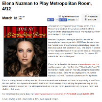 Elena Nuzman - broadway.com - March 2014